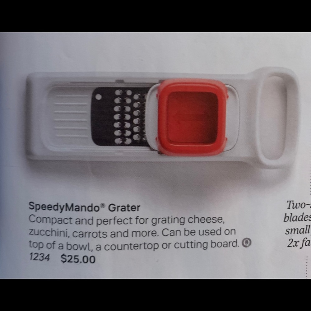 Tupperware Speedy Mando Grater